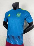 2026 Spain Goalkeeper Blue Soccer Jersey Player Version  1:1 Quality 球员版