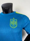 2026 Spain Goalkeeper Blue Soccer Jersey Player Version  1:1 Quality 球员版