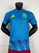 2026 Spain Goalkeeper Blue Soccer Jersey Player Version  1:1 Quality 球员版