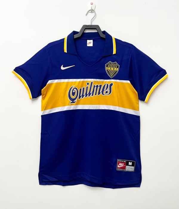 96/97 Boca Home Retro Soccer Jersey Thai Quality