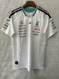 2026 Mercedes F1 Team Round Collar POLO White T-Shirt