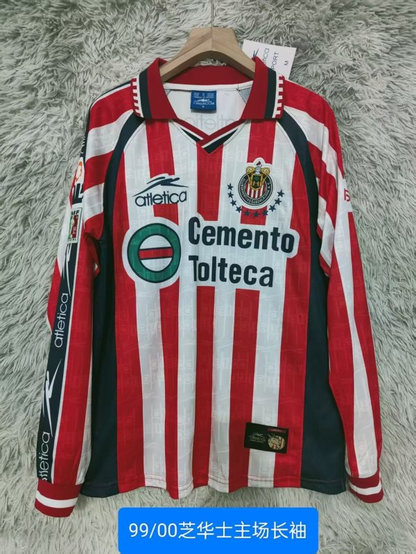 99/00 Chivas Home Retro Jersey Long Sleeve