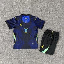 2026 Brazil Away Kids World Cup Jersey