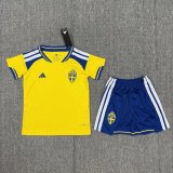 2026 Sweden Home Kids World Cup Jersey