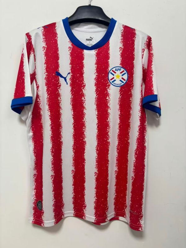 2026 Paraguay Home World Cup Jersey Fans Version 1:1 Quality