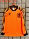 1980 Netherlands Home Retro Jersey Long Sleeve