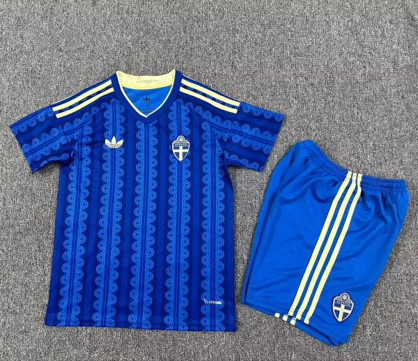 2026 Sweden Away Kids World Cup Jersey
