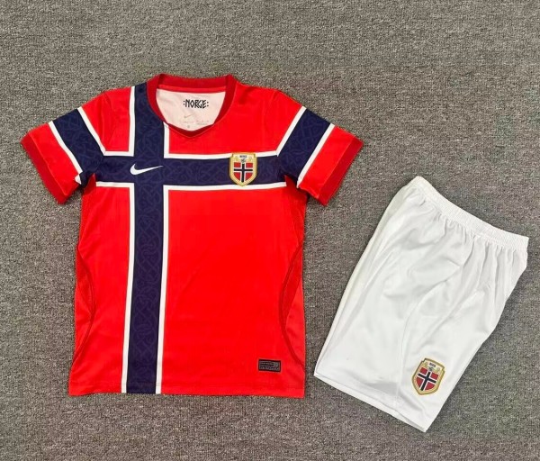 2026 Norway Home World Cup Kids Jersey