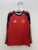 2026 Spain Home World Cup Long Sleeve Soccer Jersey Fans Version  1:1 Quality