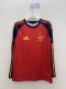 2026 Spain Home World Cup Long Sleeve Soccer Jersey Fans Version  1:1 Quality