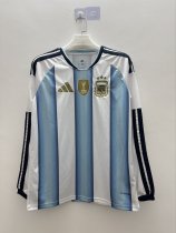 2026 Argentina Home World Cup Long Sleeve Jersey Fans Version 1:1 Quality