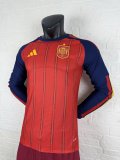 2026 Spain Home World Cup Long Sleeve Soccer Jersey Player Version  1:1 Quality 球员版