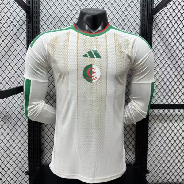 2026 Algeria Home Jersey Player Version Long Sleeve Thai Quality