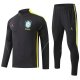 26/27 Brazil Black with Zipper Sweater Tracksuit Thai Quality