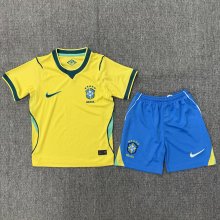 2026 Brazil Home Kids World Cup Jersey