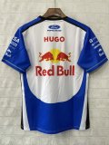 2026 Red Bull Racing White Blue F1 Team Round Collar POLO T-Shirt