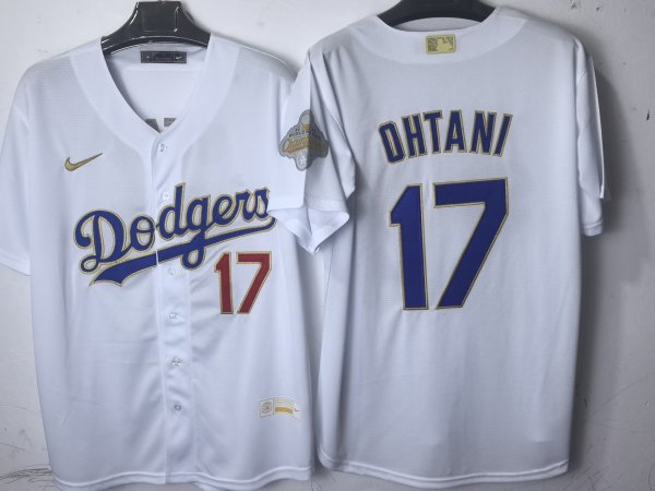 2025 Los Angeles Dodgers OHTANI 17 Whtie Baseball Jersey