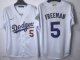 2025 Los Angeles Dodgers FREEMAN 5 Whtie Baseball Jersey