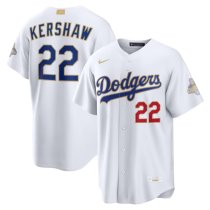 2025 Los Angeles Dodgers KERSHAW 22 Whtie Baseball Jersey