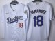 2025 Los Angeles Dodgers YAMAMOTO 18 Whtie Baseball Jersey