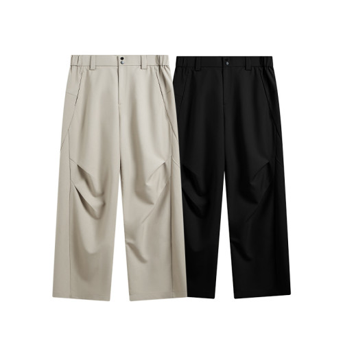 Men Women Tailored Pleated Suit Pants Trousers Loose pants Wide-leg Pants Casual Pants