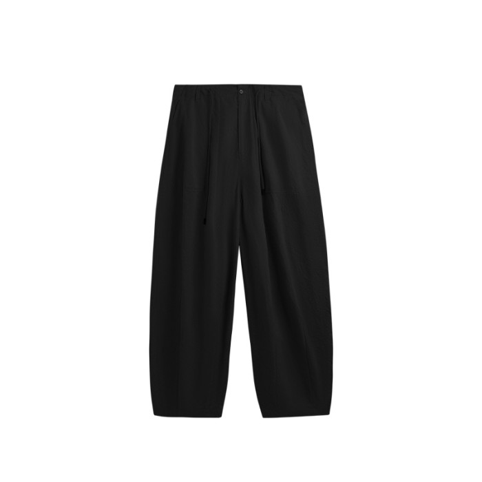 Men Women Wrinkle Washed Wide Leg Pants Sport Wear Pant Bottoms Trousers Outfits Casual Pants