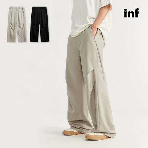 Men Women Tailored Pleated Suit Pants Trousers Loose pants Wide-leg Pants Casual Pants