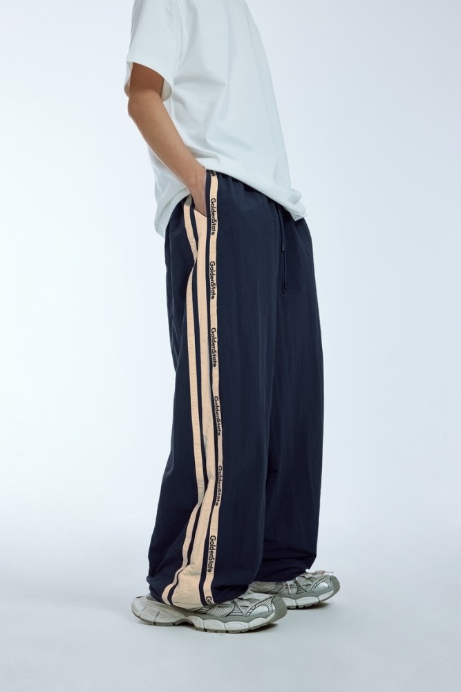 Men Women Retro Contrasting Color Patchwork Wide Leg Pants Sport Wear Pant Bottoms Trousers Outfits Casual Pants
