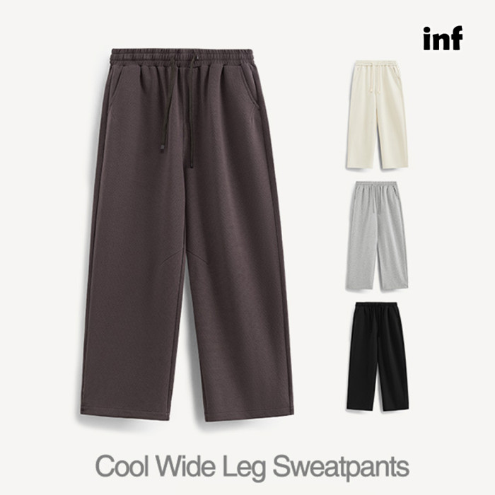 Men Women Wide-leg Pants Cool Sensation Wide Legs Sweatpants Casual Pants
