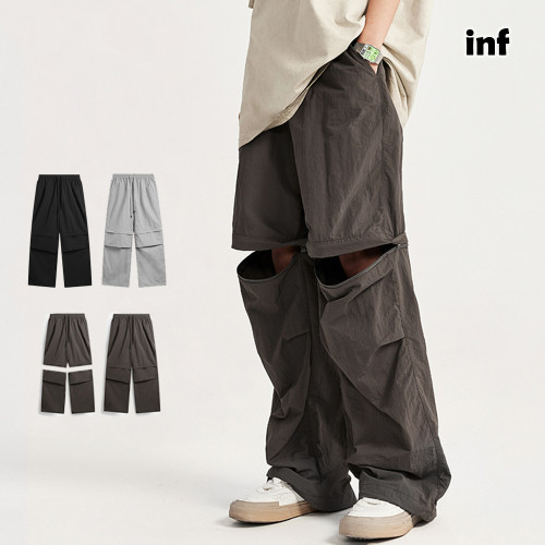 Men Women Wide-leg Detachable Pants Casual Pants Dismantling Pants Multiple Wearing Styles Of Pants Waterproof Casual Straight Leg Pants
