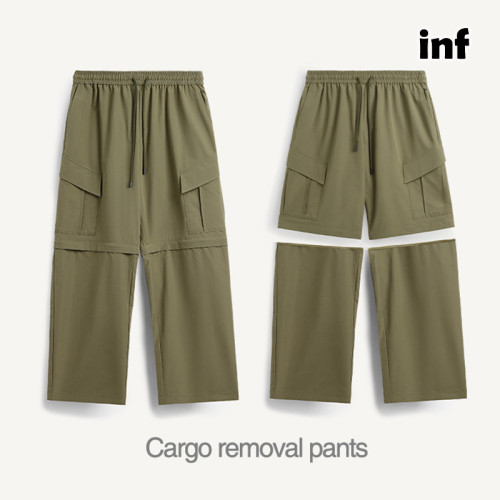 Men Women Cargo Removal Pants Trousers Loose pants Wide-leg Pants Casual Pants