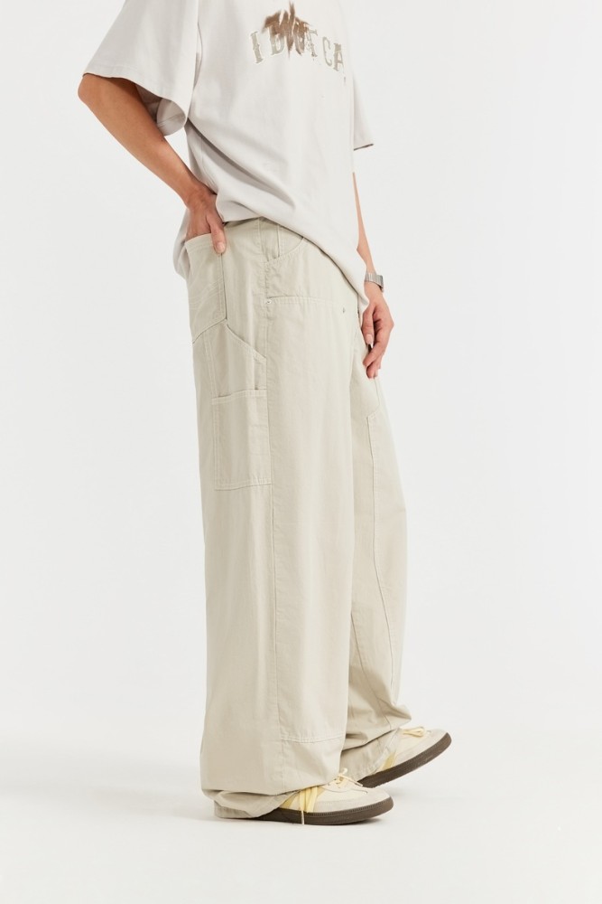 Men Women Washed Logging Pants Trousers Loose pants Wide-leg Pants Casual Pants