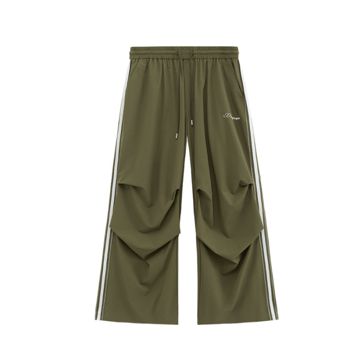 Men Women Open-wire Parachute Wide-leg Pants Trousers Loose Pants Wide-leg Pants Casual Pants