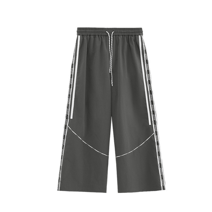 Men Women Cut Print With A Wide-leg Pants Sport Wear Pant Bottoms Trousers Outfits Casual Pants