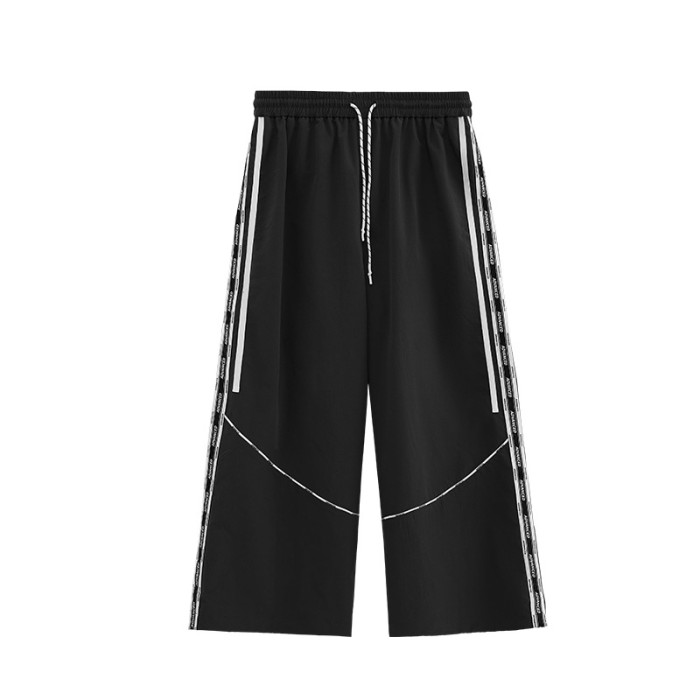 Men Women Cut Print With A Wide-leg Pants Sport Wear Pant Bottoms Trousers Outfits Casual Pants