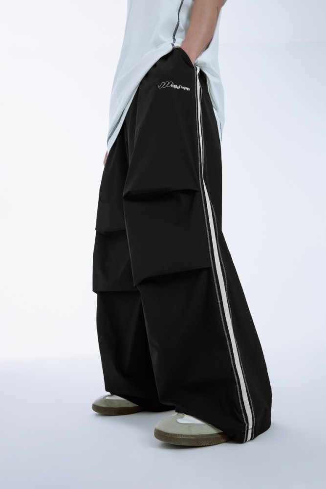 Men Women Open-wire Parachute Wide-leg Pants Trousers Loose Pants Wide-leg Pants Casual Pants