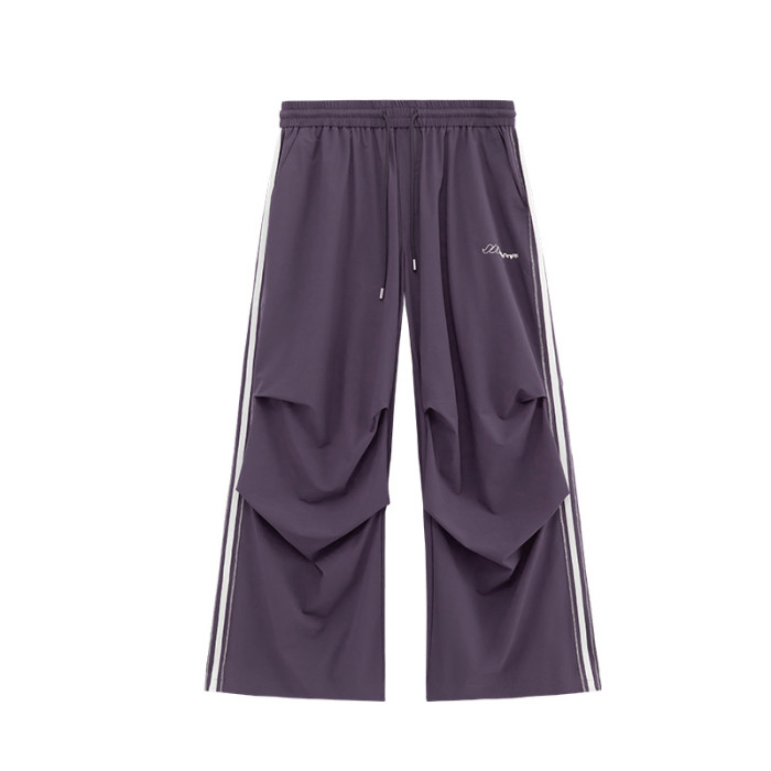 Men Women Open-wire Parachute Wide-leg Pants Trousers Loose Pants Wide-leg Pants Casual Pants