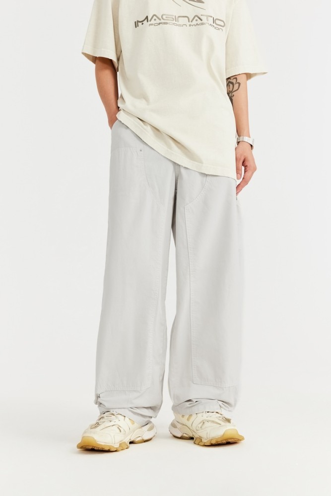 Men Women Washed Logging Pants Trousers Loose pants Wide-leg Pants Casual Pants