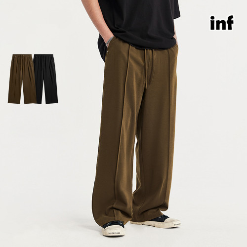 Men Women Glossy Wide-leg Suit Pants Trousers Loose pants Wide-leg Pants Casual Pants