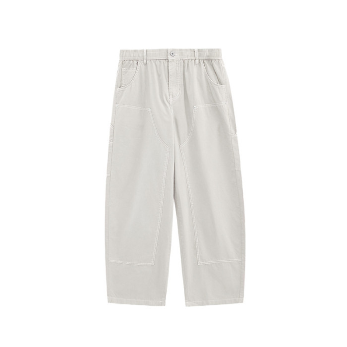 Men Women Washed Logging Pants Trousers Loose pants Wide-leg Pants Casual Pants