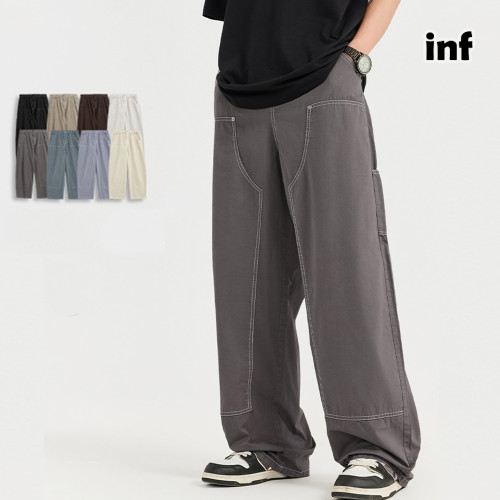 Men Women Washed Logging Pants Trousers Loose pants Wide-leg Pants Casual Pants