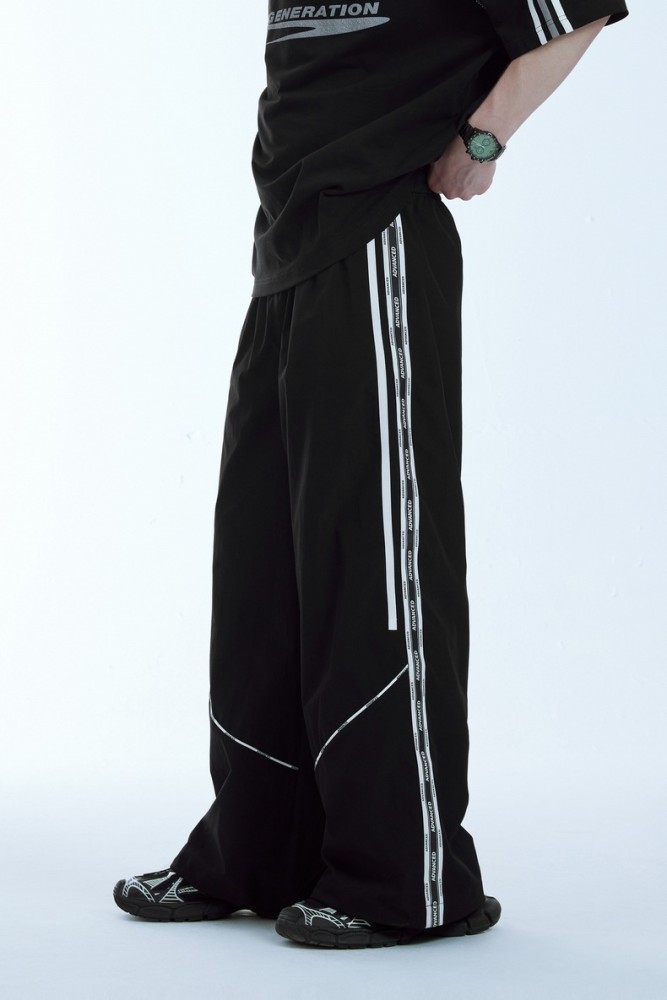 Men Women Cut Print With A Wide-leg Pants Sport Wear Pant Bottoms Trousers Outfits Casual Pants