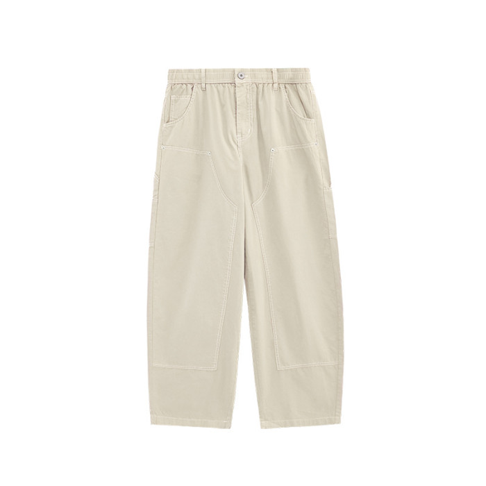 Men Women Washed Logging Pants Trousers Loose pants Wide-leg Pants Casual Pants