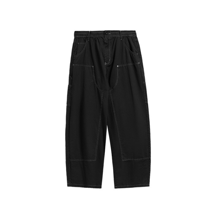 Men Women Washed Logging Pants Trousers Loose pants Wide-leg Pants Casual Pants
