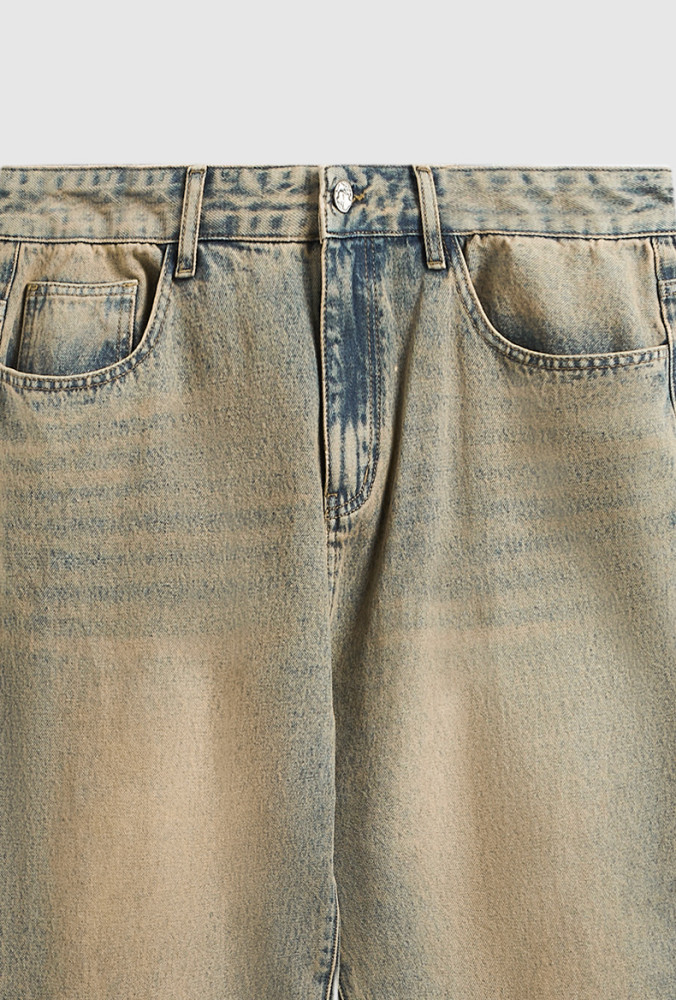 Men Women Wide-leg Jeans Straight Leg Pants Bottoms Trousers Outfits Casual Jeans