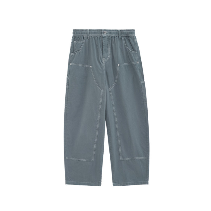 Men Women Washed Logging Pants Trousers Loose pants Wide-leg Pants Casual Pants
