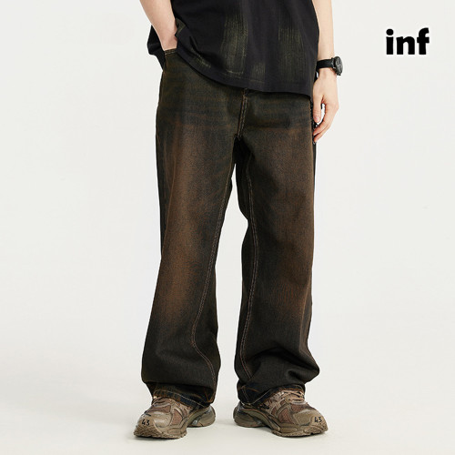 Men Women Wide-leg Jeans Jeans Straight Leg Jeans Bottoms Trousers Outfits Casual Jeans
