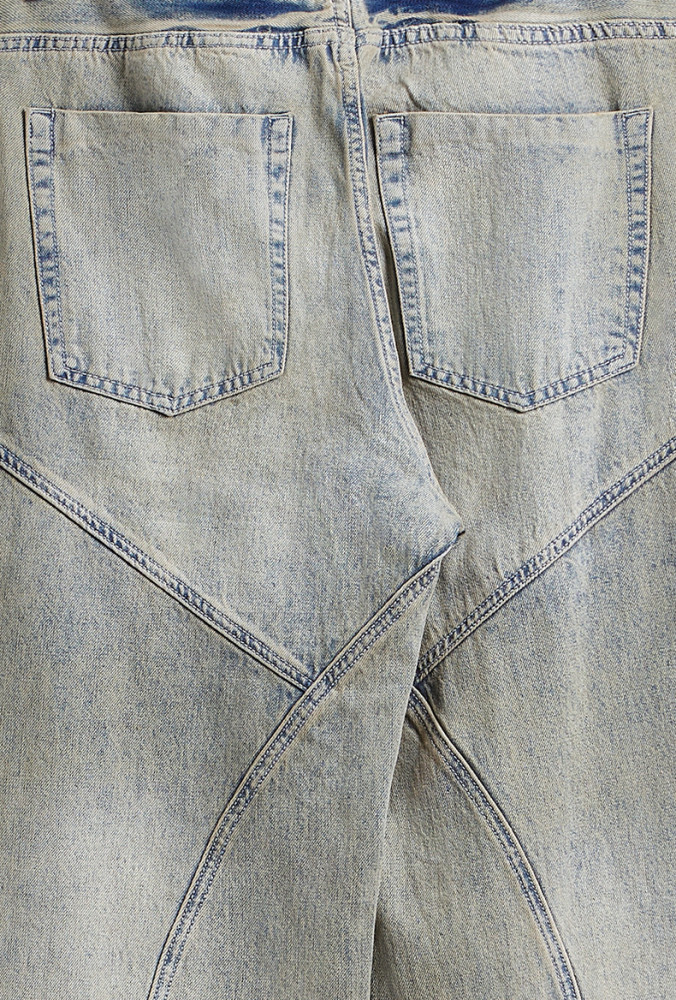 Men Women Washed Wide-leg Jeans Straight Leg Jeans Bottoms Trousers Outfits Casual Jeans