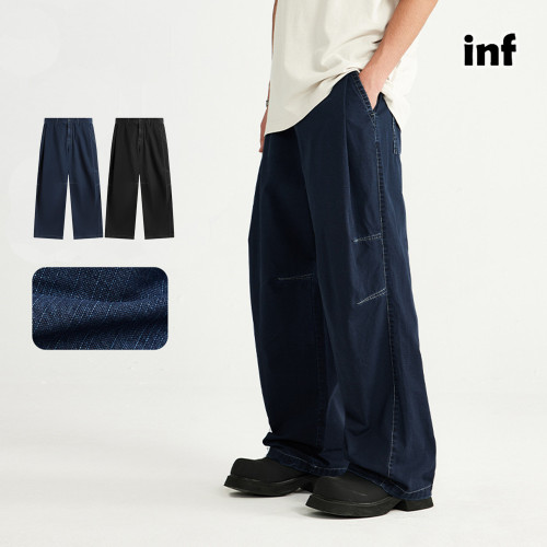 Men Women Washed Wide-leg Jeans Straight Leg Jeans Bottoms Trousers Outfits Casual Jeans