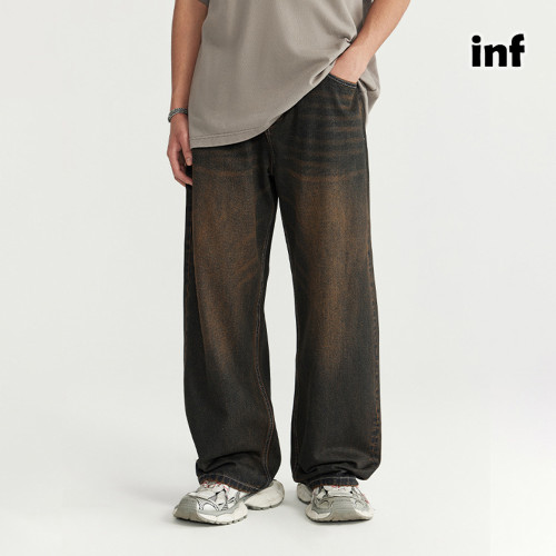 Men Women Wide-leg Jeans Jeans Straight Leg Jeans Bottoms Trousers Outfits Casual Jeans